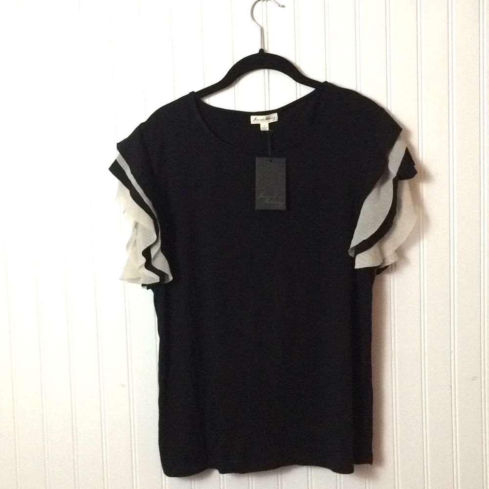 Ruffle sleeve top
